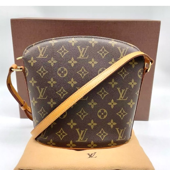 Louis Vuitton Handbags - Authenticated Louis Vuitton Drouot Crossbody Shoulder Bag Handbag